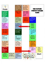 English Worksheet: Future perfect board game 