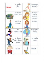 English Worksheet: Domino