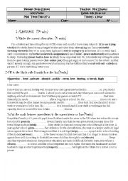 mid-semester 1 test 2 Tunisian oupils