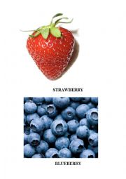 English Worksheet: FRUITS 4 cards