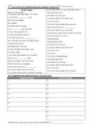 English Worksheet: True colors and compliments