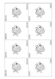 English Worksheet: GO FISH CARD GAME