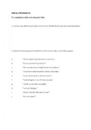 English Worksheet: Gattaca (1997) Visual Comprehension