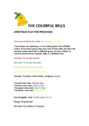 The colorful Christmas bells