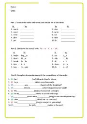 English Worksheet: Irregular verb quiz