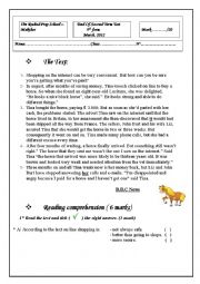 English Worksheet: END TERM TEST2