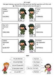 English Worksheet: become a spy 