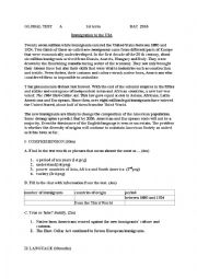 English Worksheet: global test bac 1st term