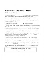 12 facts about Canada