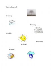 Read and match (weather)