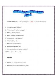 English Worksheet: Countables and Uncountables nouns