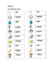 English Worksheet: Feelings