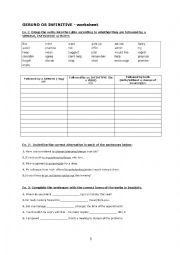 English Worksheet: Gerund or infinitive