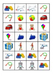 English Worksheet: Toys - DOMINO, part 2. 