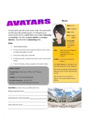 English Worksheet: The Avatar