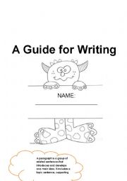 English Worksheet: Writing paragraph guide