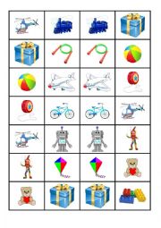 English Worksheet: Toys - DOMINO, part 3