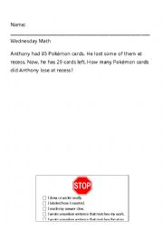 English Worksheet: Place Value Review