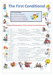 English Worksheet: First Conditional 