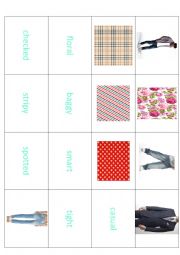 English Worksheet: clothes patterns