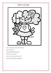 English Worksheet: The colours