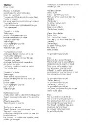 English Worksheet: Trillher