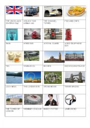 English Worksheet: Game : Symbols of the UK