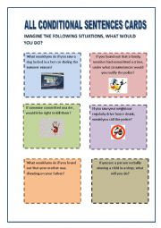 English Worksheet: SHOCKING CONDITIONAL QUESTION CARDS