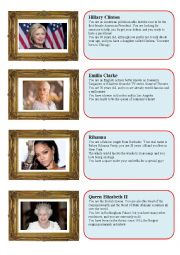 Celebrity speed dating - girls