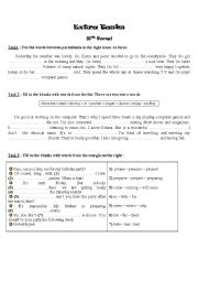 English Worksheet: 8th form revision