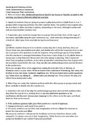 English Worksheet: Game - The murder