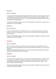 English Worksheet: Amendments