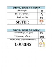 English Worksheet: CLUE GAME