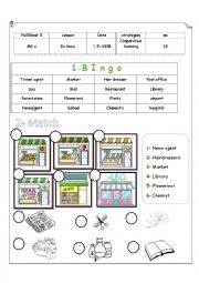 English Worksheet: places around the the city