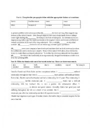 English Worksheet: Links and Commas