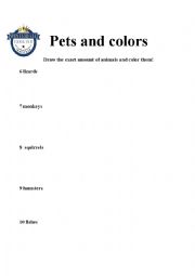 English Worksheet: Animal activities 