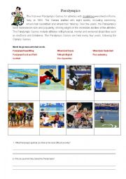 English Worksheet: Paralympics