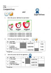 Comparatives superlatives