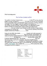 English Worksheet: The Northern Ireland Conflict