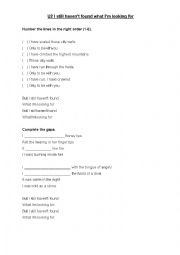 English Worksheet: U2 song on Present perfect 