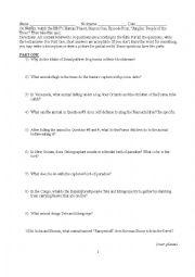 English Worksheet: Human Planet Jungles People of the Trees Documentary Quiz with Answers