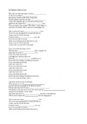 English Worksheet: Ed sheeran Shape of you