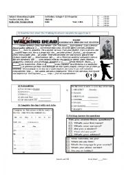 English Worksheet: Elementary English Diagnostic Test/Exam