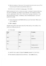 English Worksheet: Past simple grammar progress check