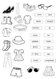 English Worksheet: What do you wear?