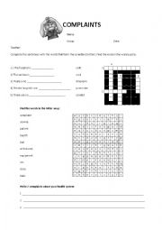 English Worksheet: Complaints