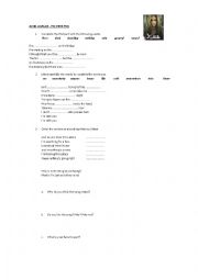 English Worksheet: Im with you song in exercises
