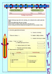 model for reading test2