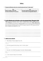 English Worksheet: Writing