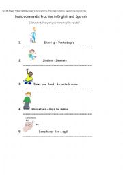 Classroom Commands English-Spanish